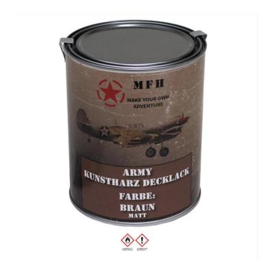 Peinture army brun marron mat pot 1l