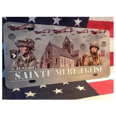Plaque deco alu ste mere eglise