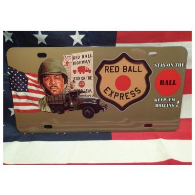 Plaque deco red ball express