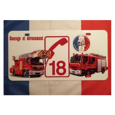 Plaque deco sapeurs pompiers