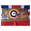 Plaque deco spitfire raf 