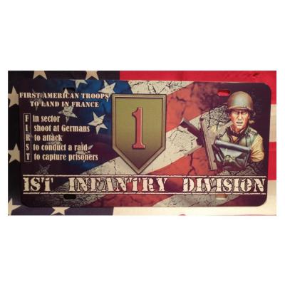 Plaque immat 1st infantry division