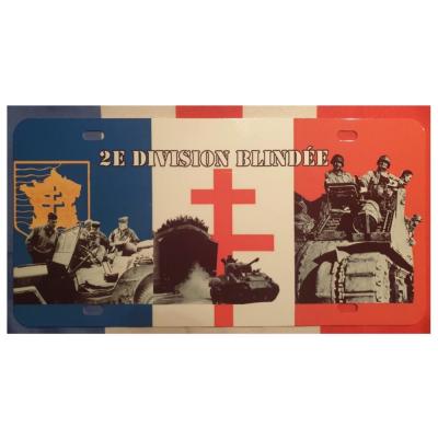 Plaque immat 2 eme division francaise