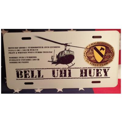 Plaque Immatriculation Bell UH1 Huey Vietnam