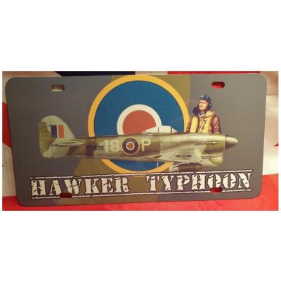 Plaque immat hawker typhoon