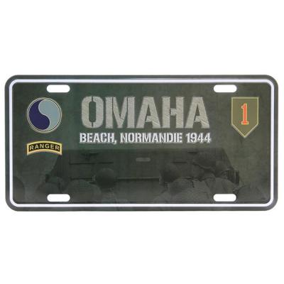 Plaque immat omaha beach