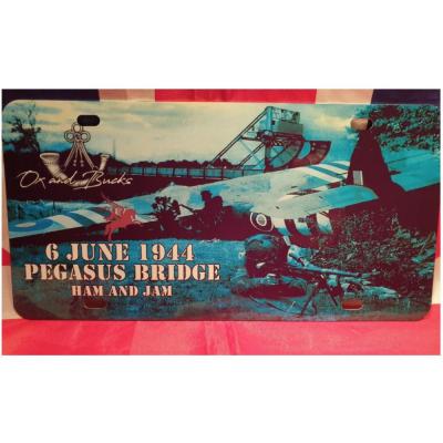 Plaque immat pegasus bridge