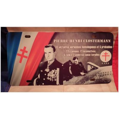Plaque immat pierre henri clostermann