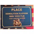Plaque immat place demolition platoon