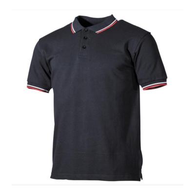 Polo noir rouge mfh