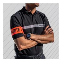 Polo securite bande grise patrol