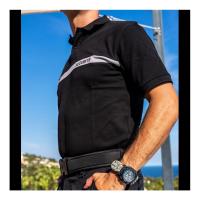 Polo securite bande grise patrol1