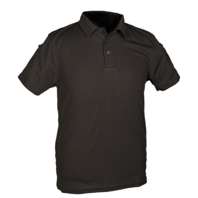 Polo Tactique Manches Courtes Qickdry Noir