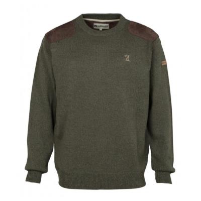 Pull de Chasse Percussion Col Rond Broderie Chasseur