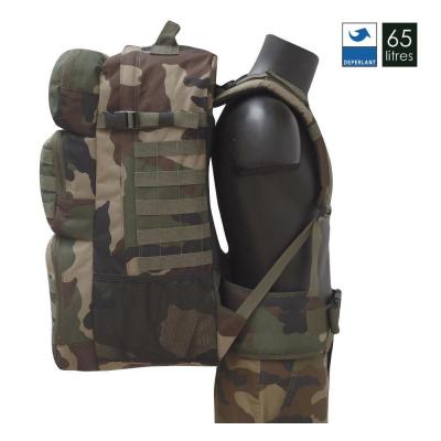 Sac a dos militaire double acces 65litres camo ce