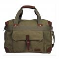 Sac a main canvas pt vert avec bretelles