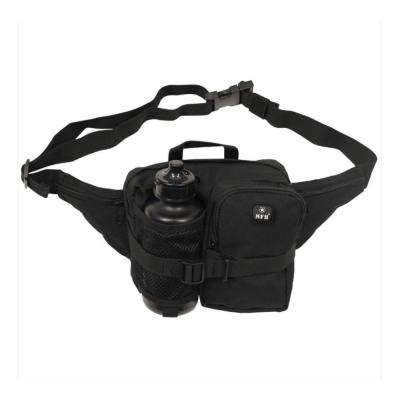 Sac banane avec gourde noir