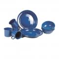 Set vaisselle emaille bleu