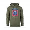 Sweat capuche 82 eme airborne vert