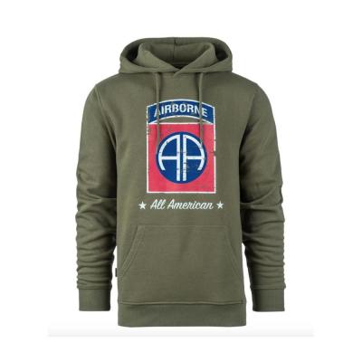 Sweat capuche 82 eme airborne vert