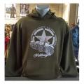 Sweat capuche vert d day moto wla usa