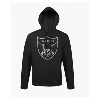 Sweat shirt infidel noir army design