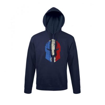 Sweat shirt spartan marine tricolore