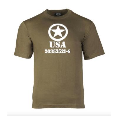 T shirt allied star olive drab