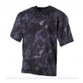 US T-Shirt Camo Noir Serpent manches courtes