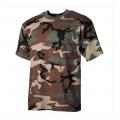 T shirt camouflage woodland mfh