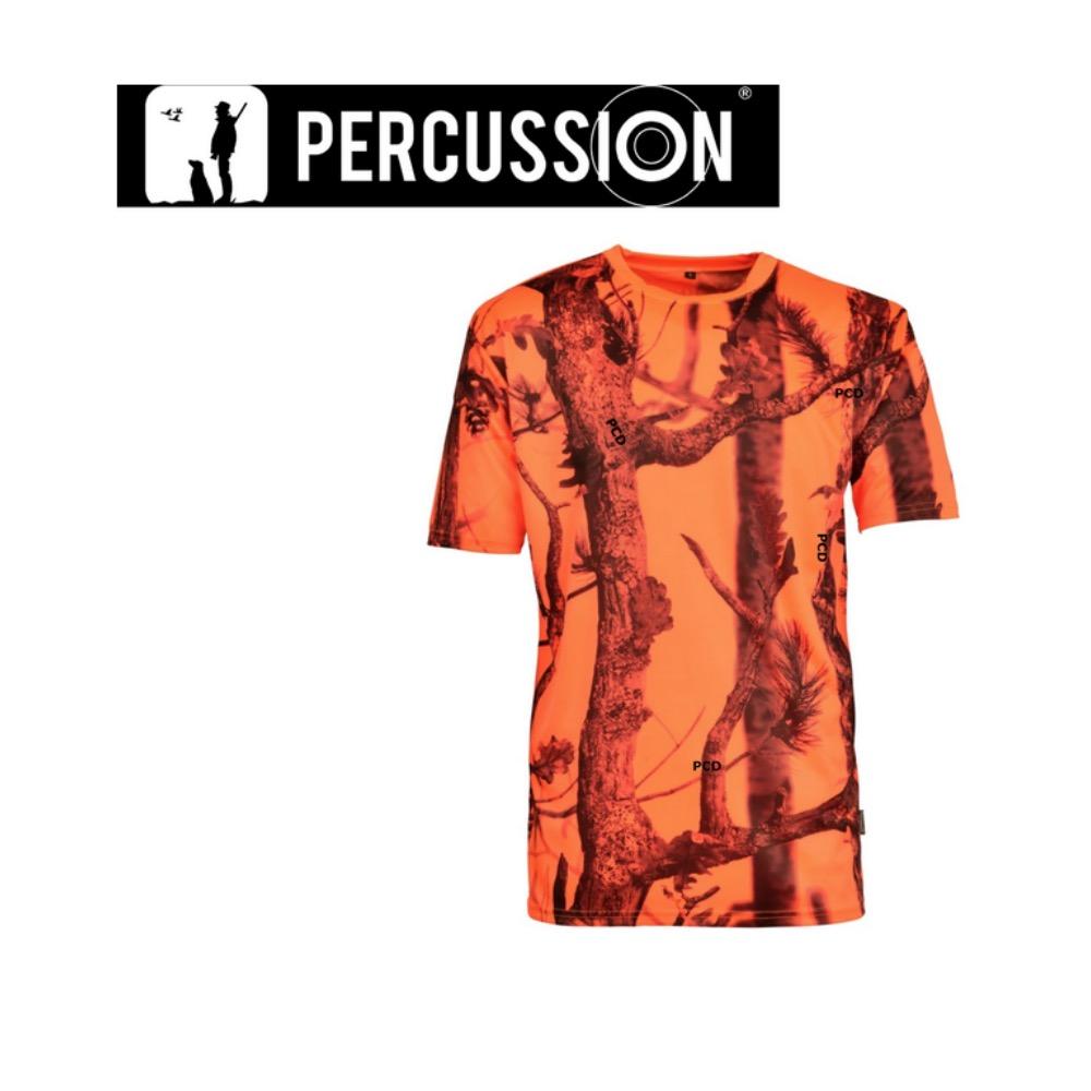 T shirt chasse fluo orange ghostcamo