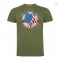 T shirt etoile usa rouge