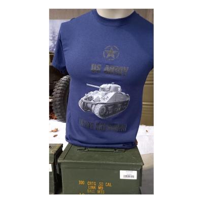 T-Shirt M4A1 Sherman Bleu