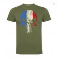 T shirt punisher vert od tricolore