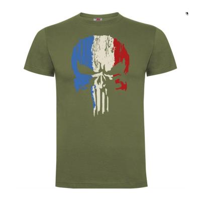 T shirt punisher vert od tricolore