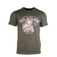 T shirt top gun aviator vert maverick