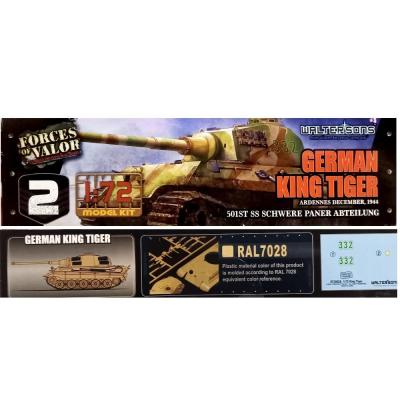 Tank german king tiger 1 72 forces of valor