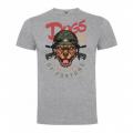 Tee shirt dogs of war gris army design