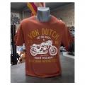 Tee shirt von dutch hit marron motocycle