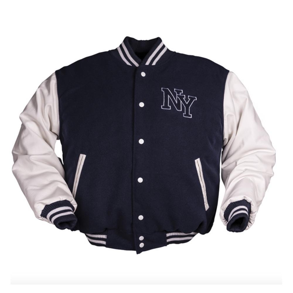 VESTE BASE-BALL NY NAVY/BLANCHE GI'S STORE SURPLUS